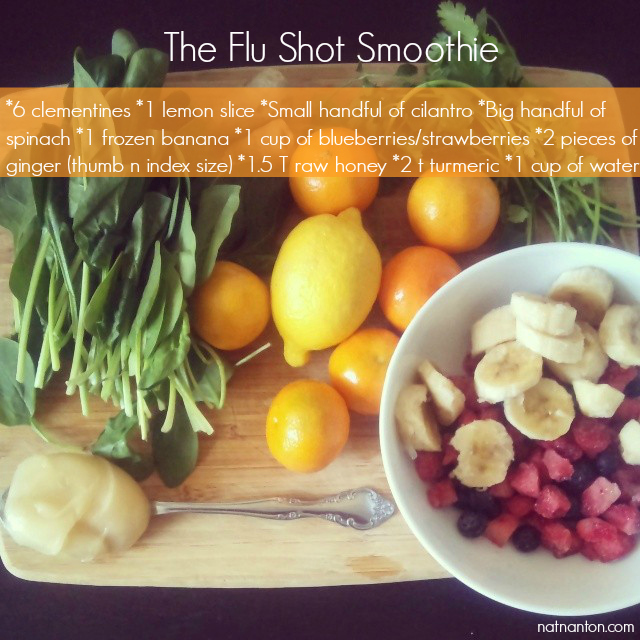 Cure for colds & flu, smoothie recipe